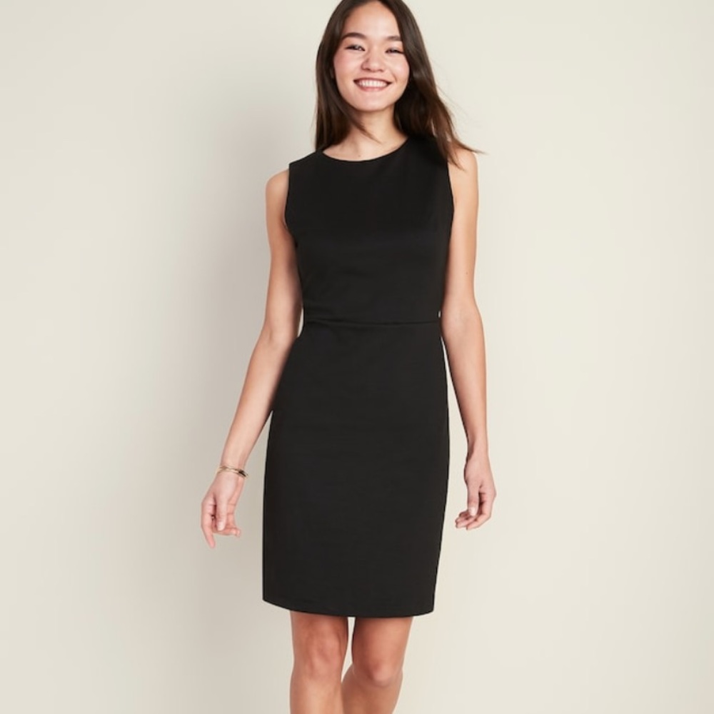 Old Navy Sleeveless Ponte-Knit Sheath Dress Sz S